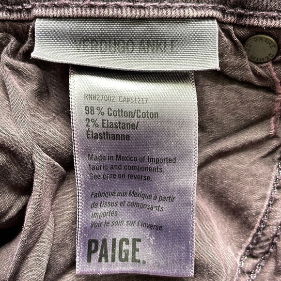 Sz29 PAIGE Verdugo Ankle Denim in Vintage Spiced Wine VGUC - Picture 12 of 14